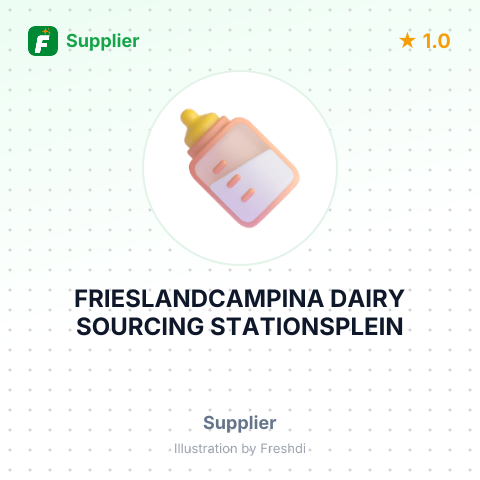FRIESLANDCAMPINA DAIRY SOURCING STATIONSPLEIN – summary card, no photo uploaded yet