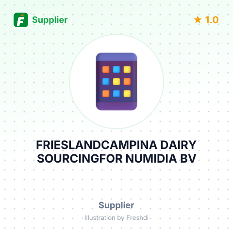 FRIESLANDCAMPINA DAIRY SOURCINGFOR NUMIDIA BV – summary card, no photo uploaded yet