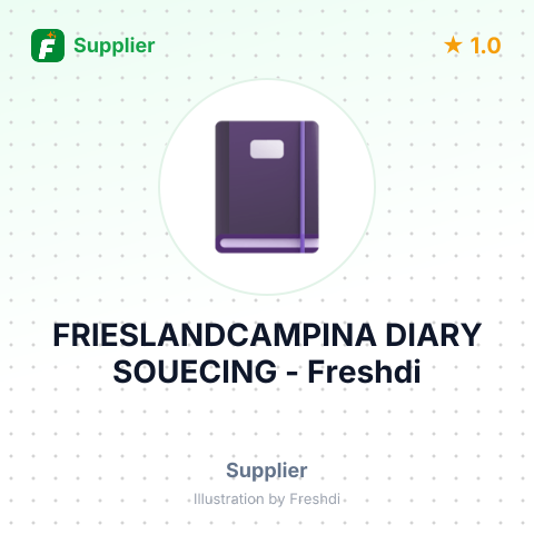 FRIESLANDCAMPINA DIARY SOUECING – summary card, no photo uploaded yet