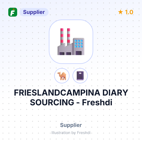 FRIESLANDCAMPINA DIARY SOURCING – summary card, no photo uploaded yet