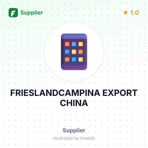 FRIESLANDCAMPINA EXPORT CHINA – summary card, no photo uploaded yet