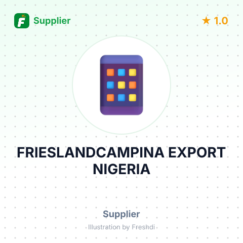 FRIESLANDCAMPINA EXPORT NIGERIA – summary card, no photo uploaded yet