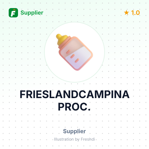 FRIESLANDCAMPINA PROC. – summary card, no photo uploaded yet