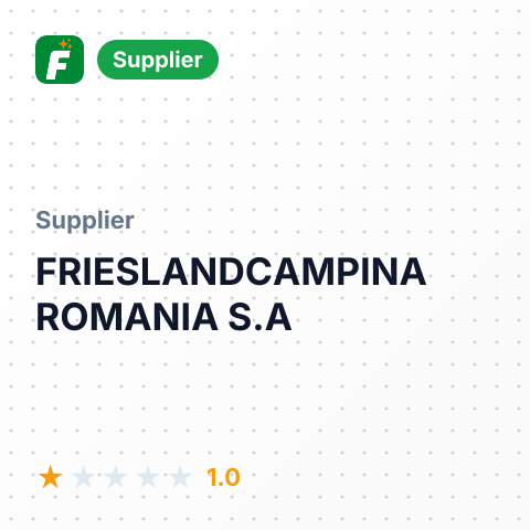 FRIESLANDCAMPINA ROMANIA S.A – summary card, no photo uploaded yet