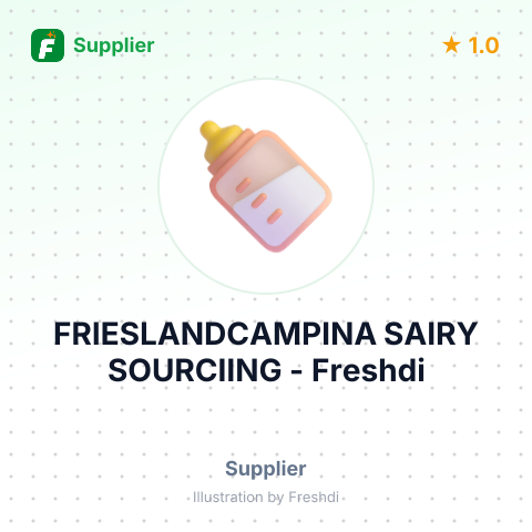 FRIESLANDCAMPINA SAIRY SOURCIING – summary card, no photo uploaded yet