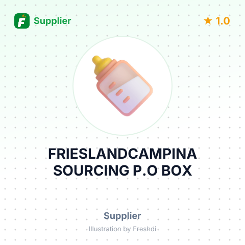 FRIESLANDCAMPINA SOURCING P.O BOX – summary card, no photo uploaded yet