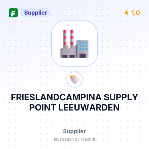 FRIESLANDCAMPINA SUPPLY POINT LEEUWARDEN – summary card, no photo uploaded yet