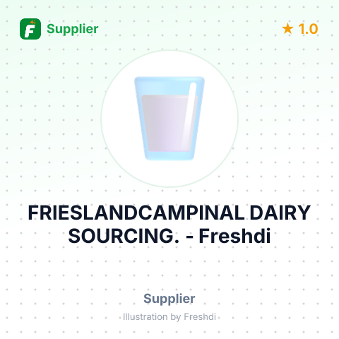 FRIESLANDCAMPINAL DAIRY SOURCING. – summary card, no photo uploaded yet