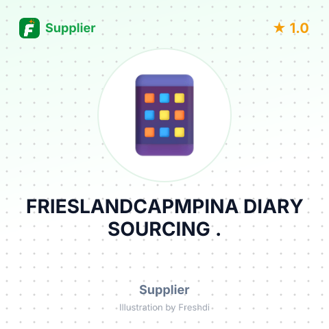 FRIESLANDCAPMPINA DIARY SOURCING . – summary card, no photo uploaded yet