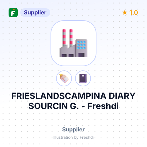 FRIESLANDSCAMPINA DIARY SOURCIN G. – summary card, no photo uploaded yet