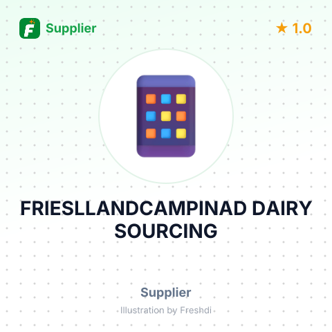 FRIESLLANDCAMPINAD DAIRY SOURCING – summary card, no photo uploaded yet