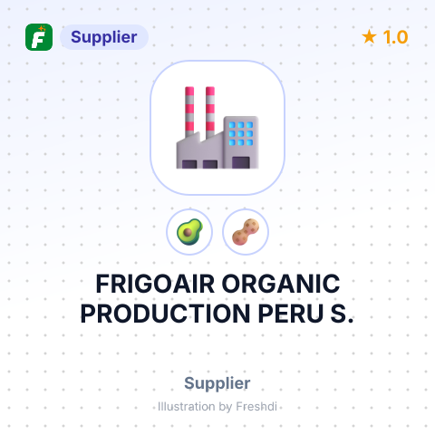 FRIGOAIR ORGANIC PRODUCTION PERU S. – summary card, no photo uploaded yet