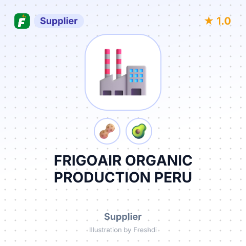 FRIGOAIR ORGANIC PRODUCTION PERU – summary card, no photo uploaded yet