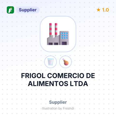 FRIGOL COMERCIO DE ALIMENTOS LTDA – summary card, no photo uploaded yet