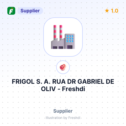 FRIGOL S. A. RUA DR GABRIEL DE OLIV – summary card, no photo uploaded yet