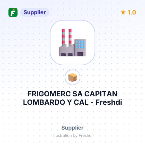 FRIGOMERC SA CAPITAN LOMBARDO Y CAL – summary card, no photo uploaded yet