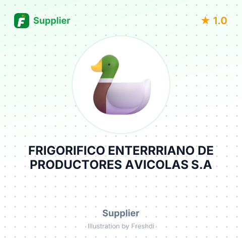 FRIGORIFICO ENTERRRIANO DE PRODUCTORES AVICOLAS S.A – summary card, no photo uploaded yet