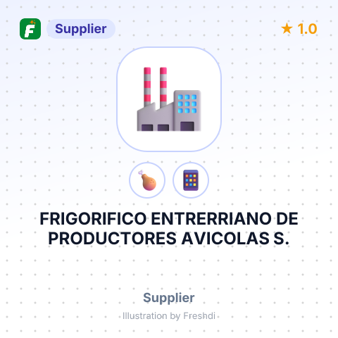 FRIGORIFICO ENTRERRIANO DE PRODUCTORES AVICOLAS S. – summary card, no photo uploaded yet