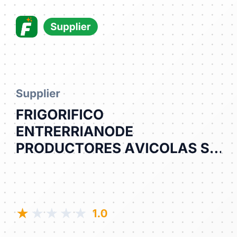 FRIGORIFICO ENTRERRIANODE PRODUCTORES AVICOLAS SAR – summary card, no photo uploaded yet