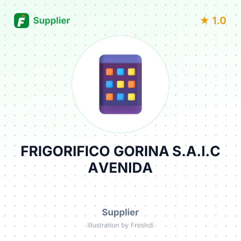 FRIGORIFICO GORINA S.A.I.C AVENIDA – summary card, no photo uploaded yet