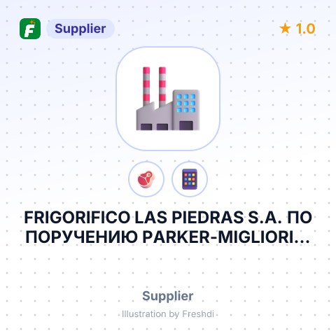 FRIGORIFICO LAS PIEDRAS S.A. ПО ПОРУЧЕНИЮ PARKER-MIGLIORINI INTERNATIONAL GMBH – summary card, no photo uploaded yet