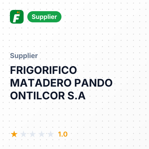 FRIGORIFICO MATADERO PANDO ONTILCOR S.A – summary card, no photo uploaded yet