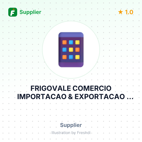 FRIGOVALE COMERCIO IMPORTACAO & EXPORTACAO LTDA – summary card, no photo uploaded yet
