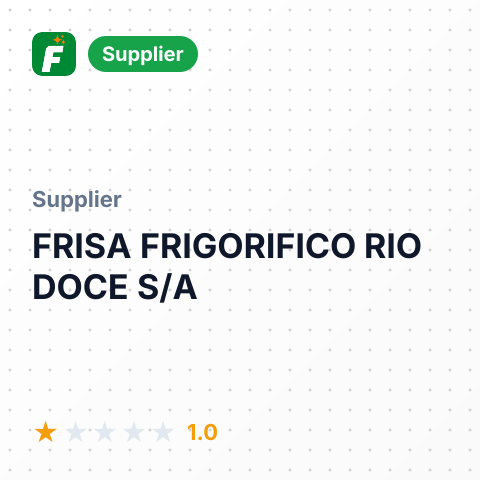 FRISA FRIGORIFICO RIO DOCE S/A – summary card, no photo uploaded yet