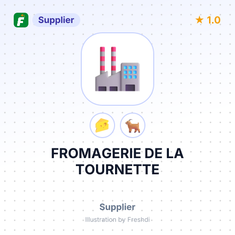 FROMAGERIE DE LA TOURNETTE – summary card, no photo uploaded yet
