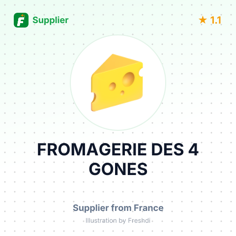 FROMAGERIE DES 4 GONES – summary card, no photo uploaded yet