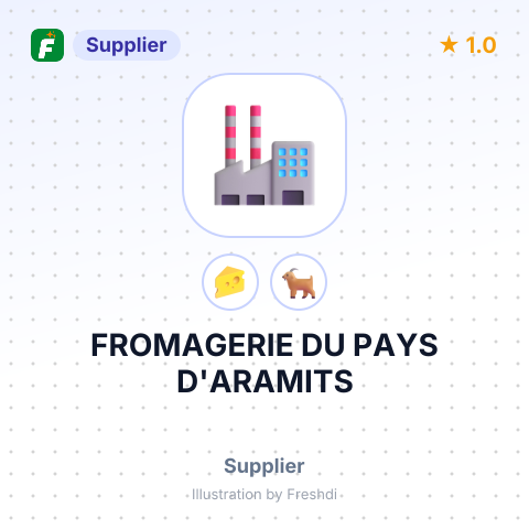 FROMAGERIE DU PAYS D'ARAMITS – summary card, no photo uploaded yet