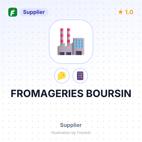 FROMAGERIES BOURSIN – summary card, no photo uploaded yet