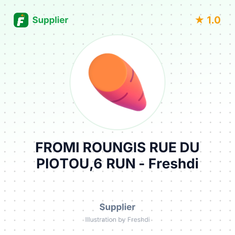 FROMI ROUNGIS RUE DU PIOTOU,6 RUN – summary card, no photo uploaded yet