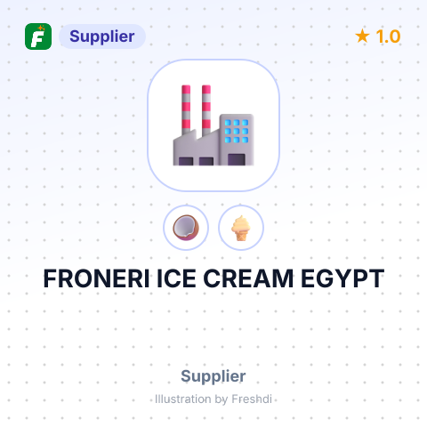 FRONERI ICE CREAM EGYPT – summary card, no photo uploaded yet