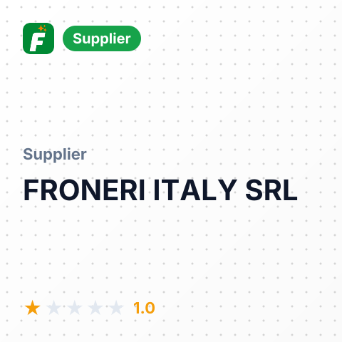 FRONERI ITALY SRL – summary card, no photo uploaded yet