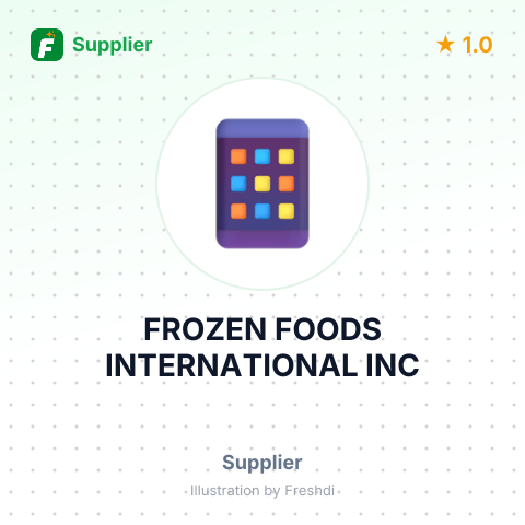 FROZEN FOODS INTERNATIONAL INC – summary card, no photo uploaded yet