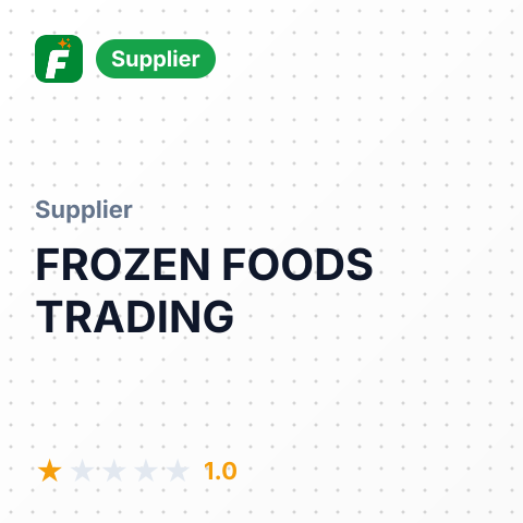 FROZEN FOODS TRADING – summary card, no photo uploaded yet