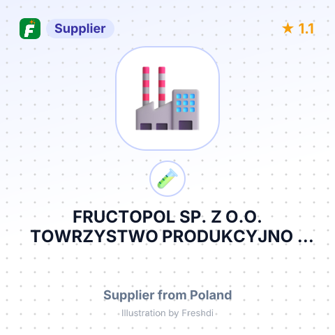 FRUCTOPOL SP. Z O.O. TOWRZYSTWO PRODUKCYJNO - HANDLOWE – summary card, no photo uploaded yet
