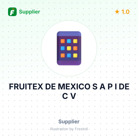 FRUITEX DE MEXICO S A P I DE C V – summary card, no photo uploaded yet