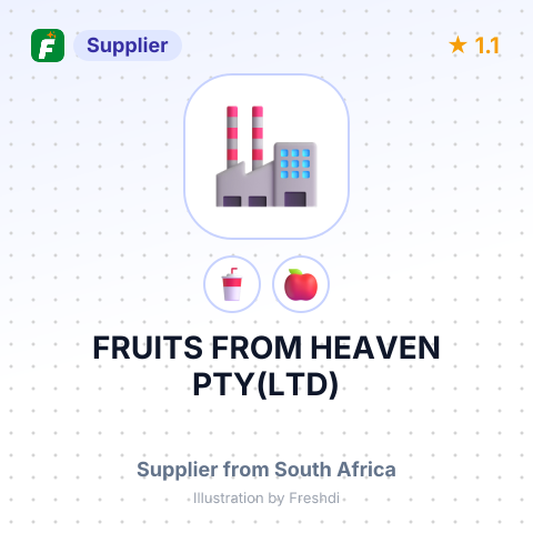 FRUITS FROM HEAVEN PTY(LTD) – summary card, no photo uploaded yet