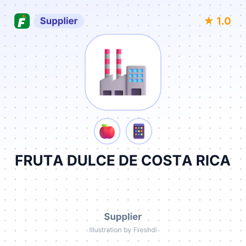 FRUTA DULCE DE COSTA RICA – summary card, no photo uploaded yet
