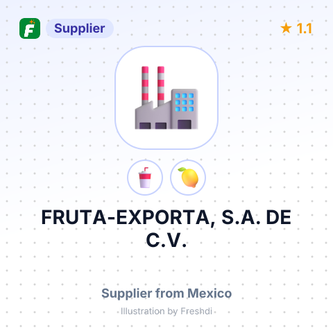 FRUTA-EXPORTA, S.A. DE C.V. – summary card, no photo uploaded yet