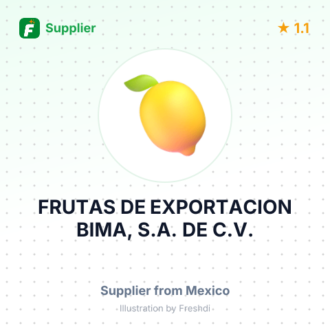FRUTAS DE EXPORTACION BIMA, S.A. DE C.V. – summary card, no photo uploaded yet