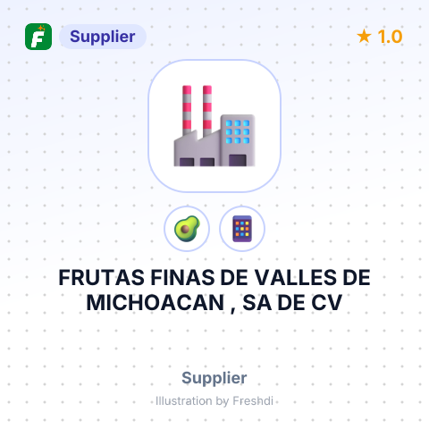 FRUTAS FINAS DE VALLES DE MICHOACAN , SA DE CV – summary card, no photo uploaded yet
