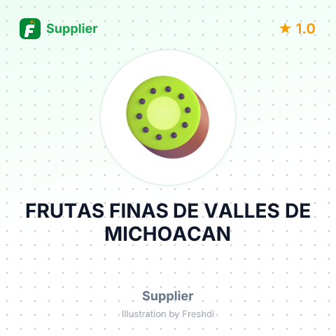 FRUTAS FINAS DE VALLES DE MICHOACAN – summary card, no photo uploaded yet