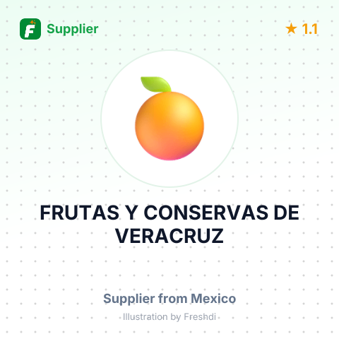 FRUTAS Y CONSERVAS DE VERACRUZ – summary card, no photo uploaded yet