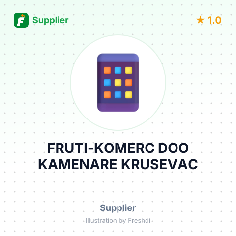 FRUTI-KOMERC DOO KAMENARE KRUSEVAC – summary card, no photo uploaded yet