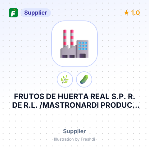 FRUTOS DE HUERTA REAL S.P. R. DE R.L. /MASTRONARDI PRODUCE LTD – summary card, no photo uploaded yet