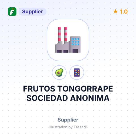 FRUTOS TONGORRAPE SOCIEDAD ANONIMA – summary card, no photo uploaded yet