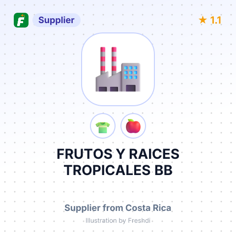 FRUTOS Y RAICES TROPICALES BB – summary card, no photo uploaded yet